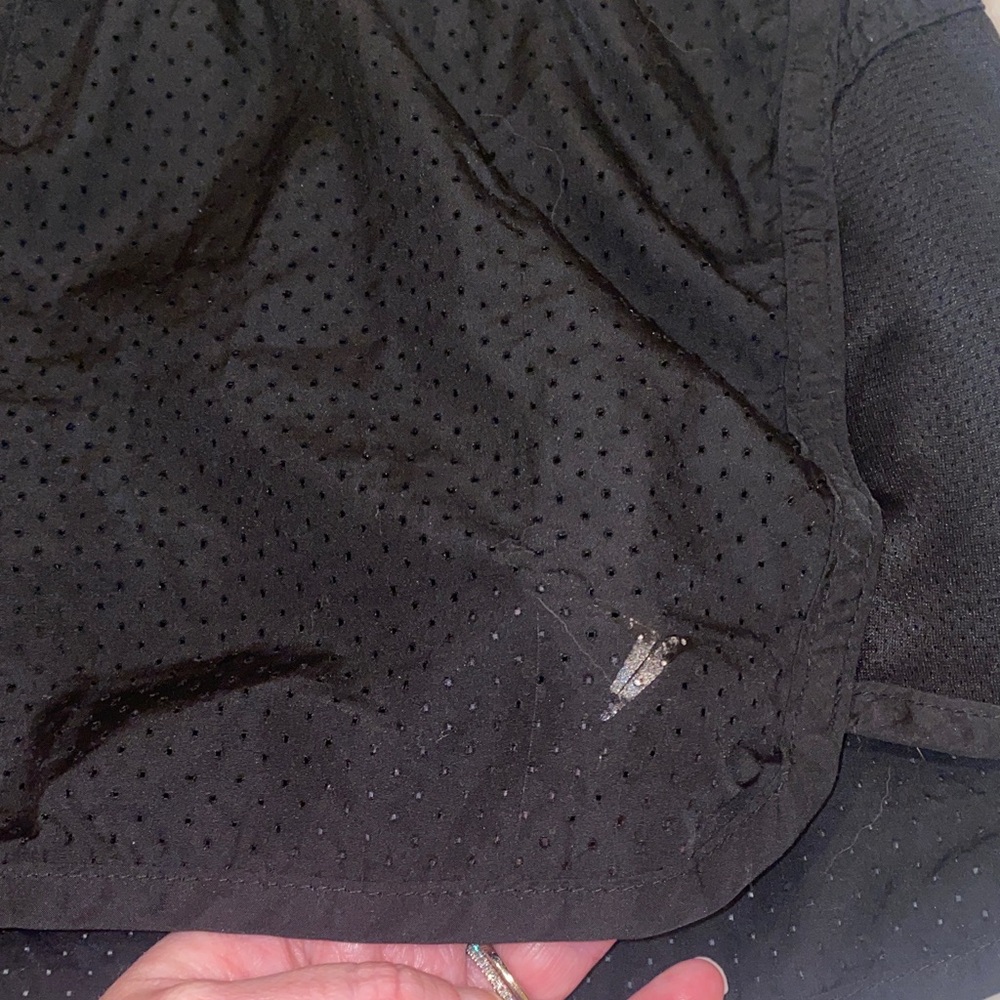 Women's Mesh Active Black Shorts - Picture 2 of 5